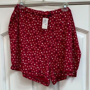 Love Rose Red with Pink Polka Dot Shorts